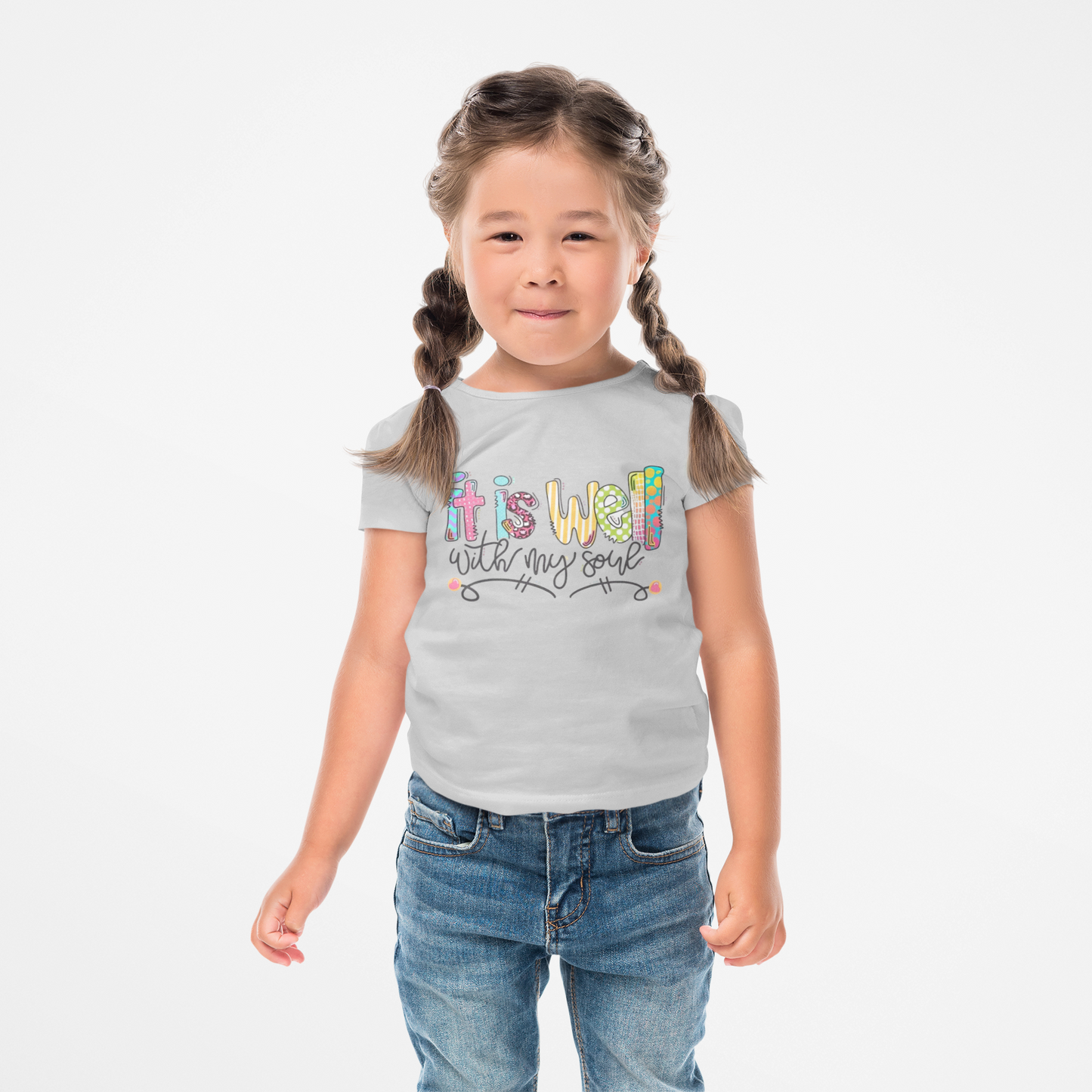It Is Well With My Soul Kids Shirt – Christian Faith Tee