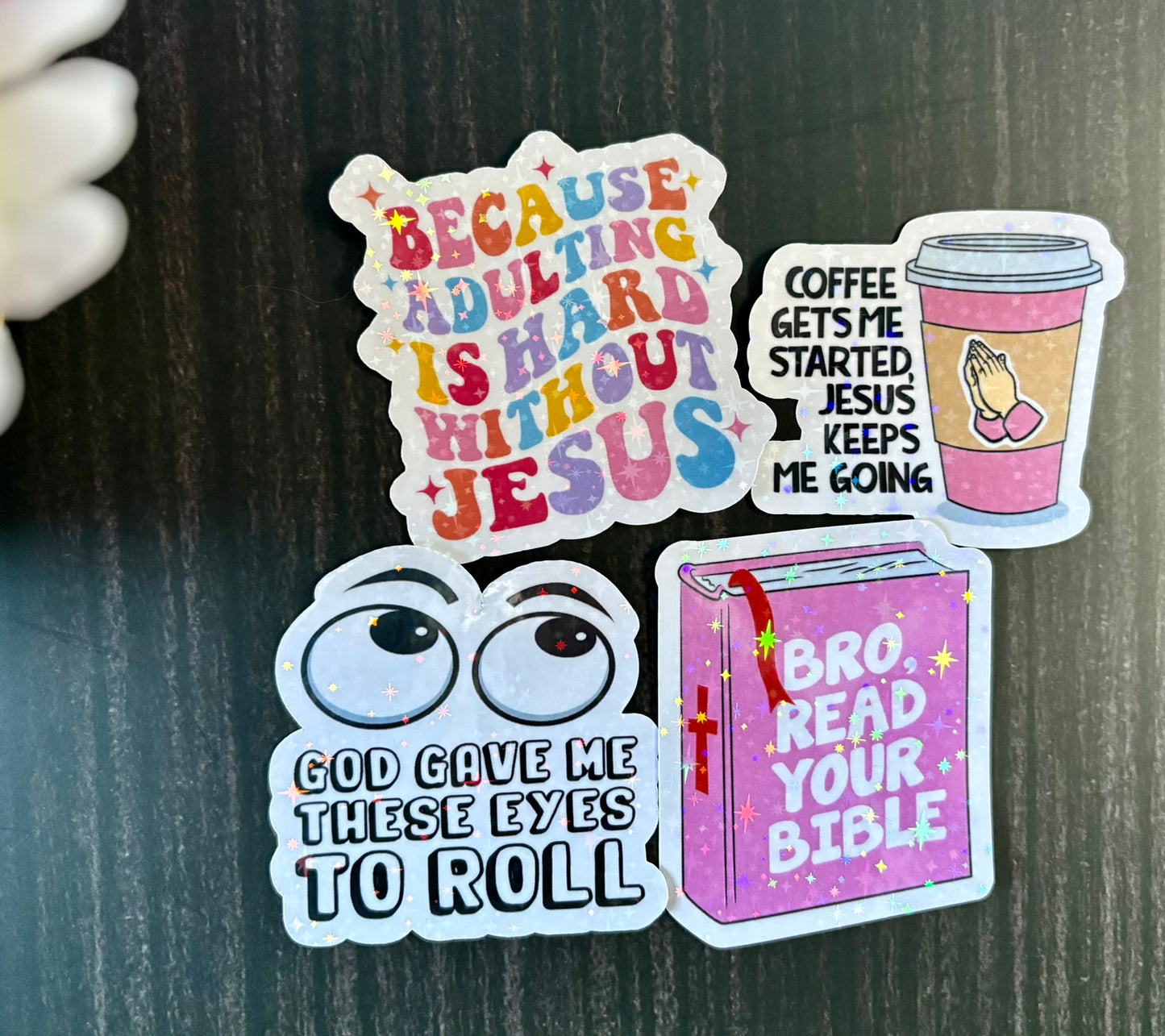Funny Christian Sticker Pack | Sarcastic Bible Stickers | Jesus Humor Stickers | Waterproof Faith Stickers