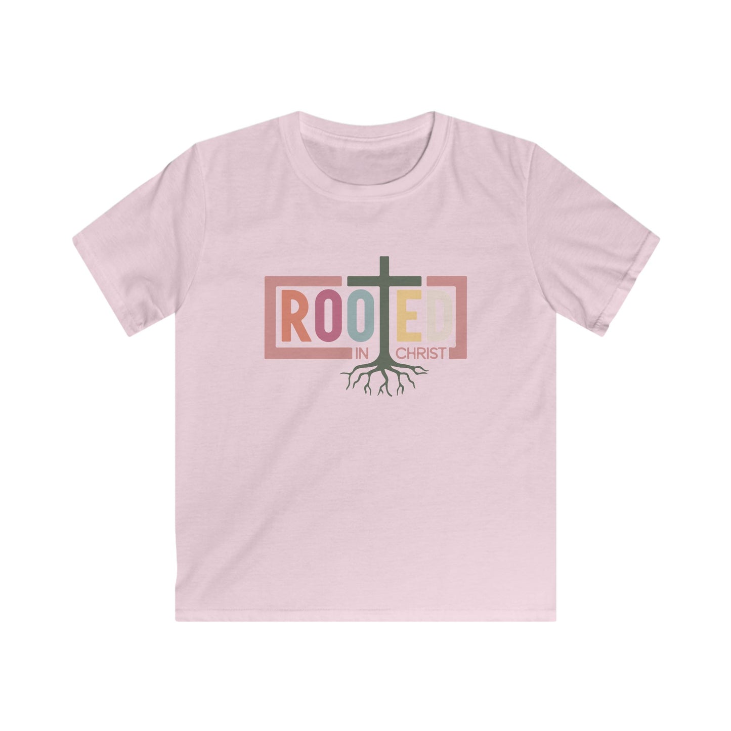 Rooted in Christ Kids Shirt – Christian Faith Tee for Girls