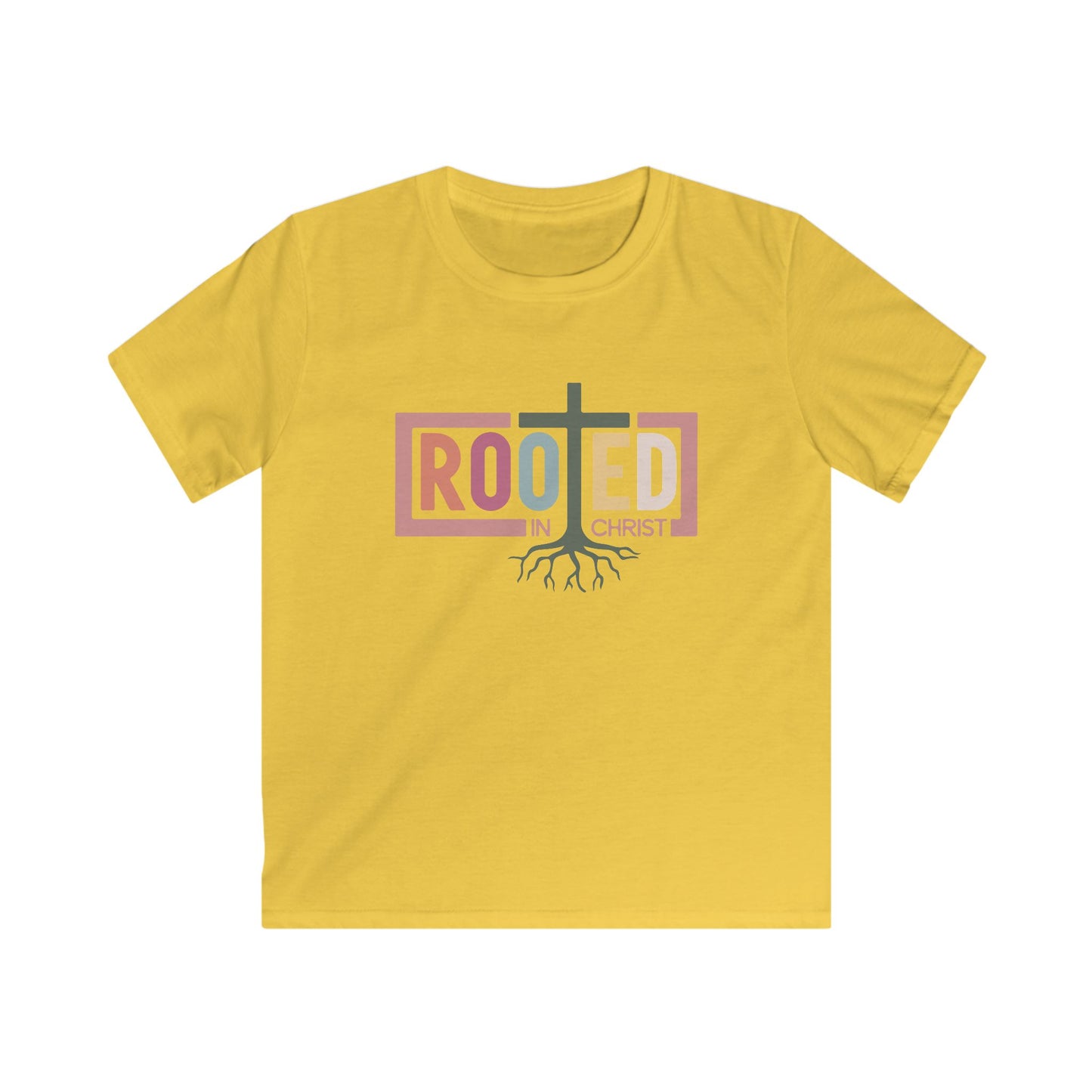 Rooted in Christ Kids Shirt – Christian Faith Tee for Girls