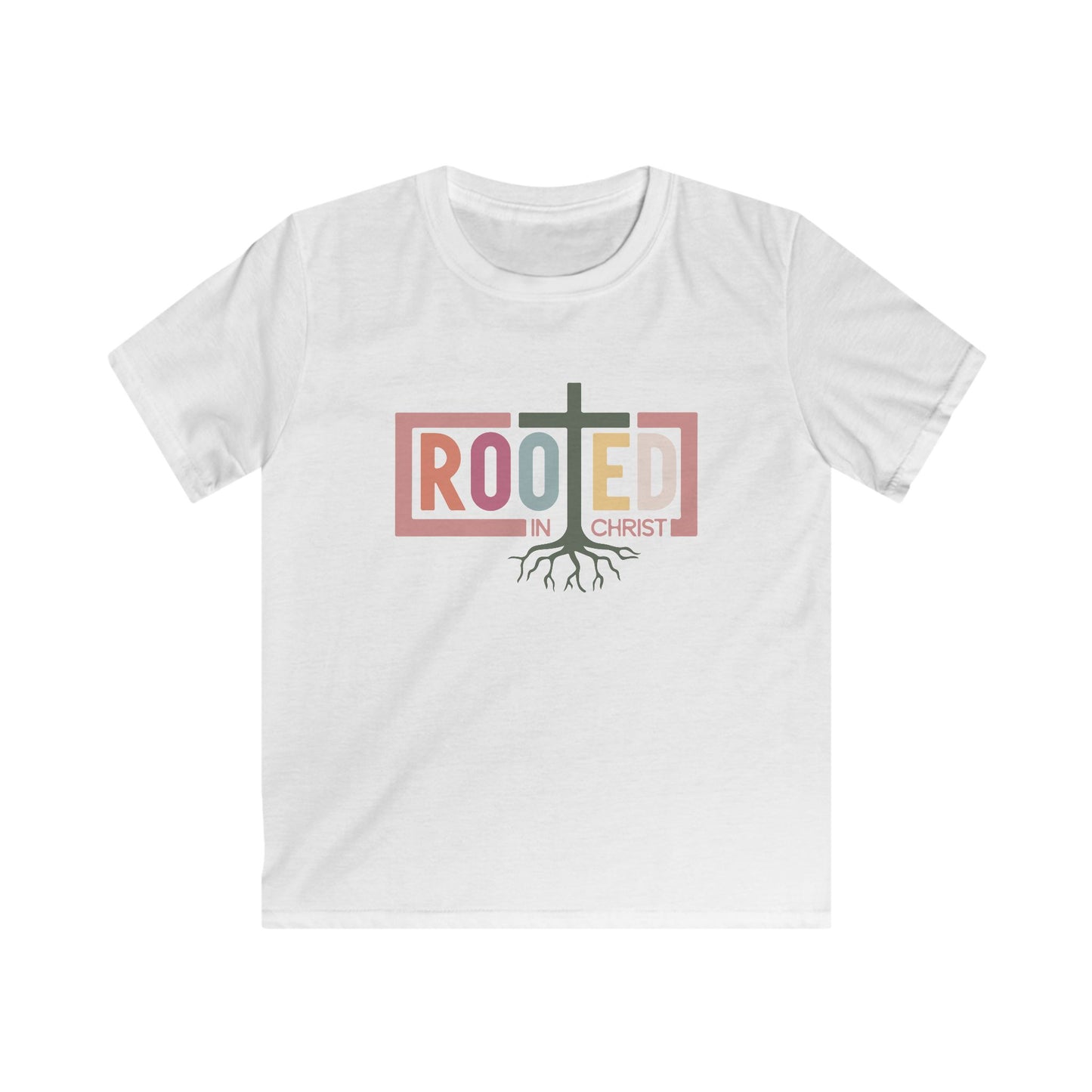 Rooted in Christ Kids Shirt – Christian Faith Tee for Girls