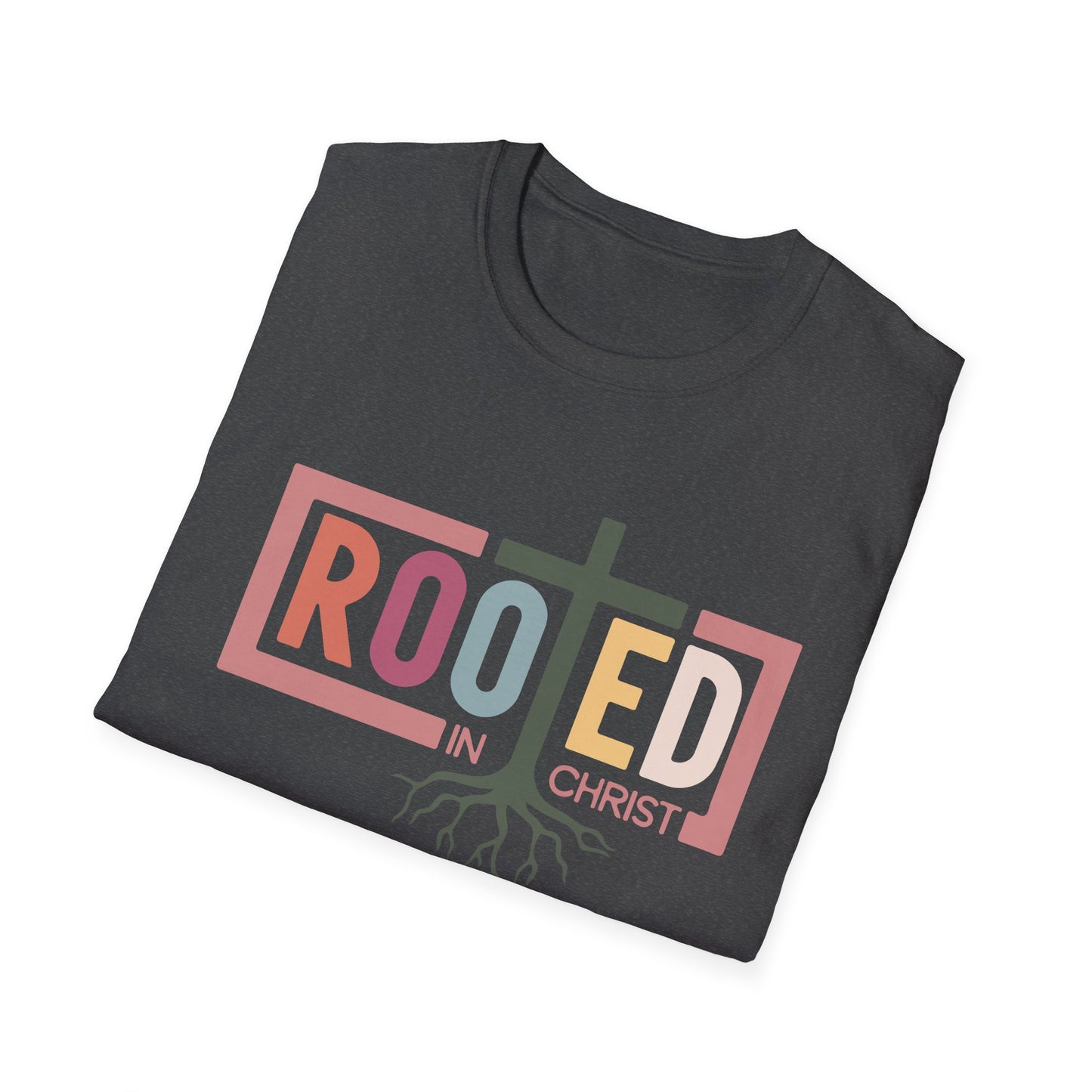 Rooted in Christ Shirt – Christian Faith Tee for Women