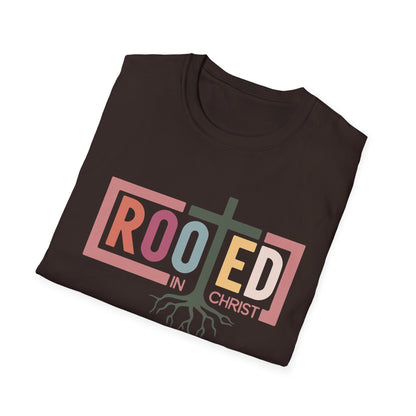 Rooted in Christ Shirt – Christian Faith Tee for Women