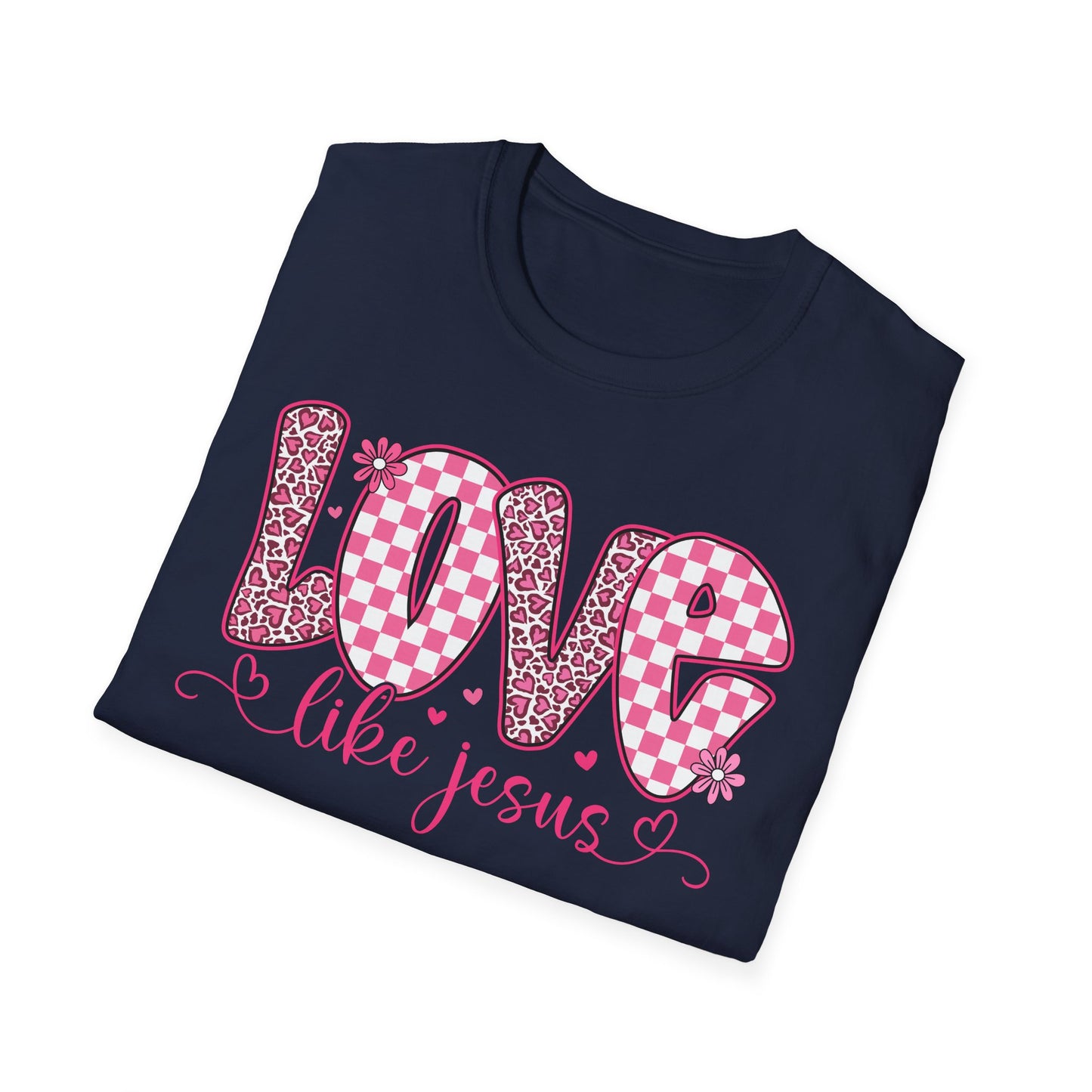 Love Like Jesus Shirt – Christian Valentine Tee for Women