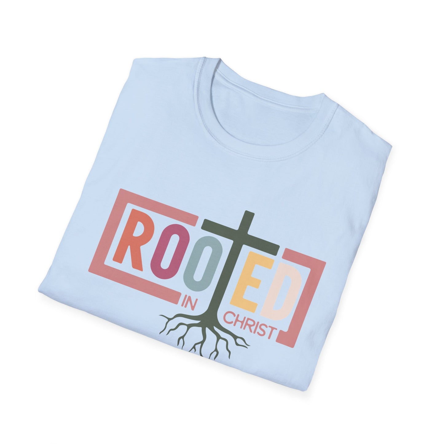 Rooted in Christ Shirt – Christian Faith Tee for Women