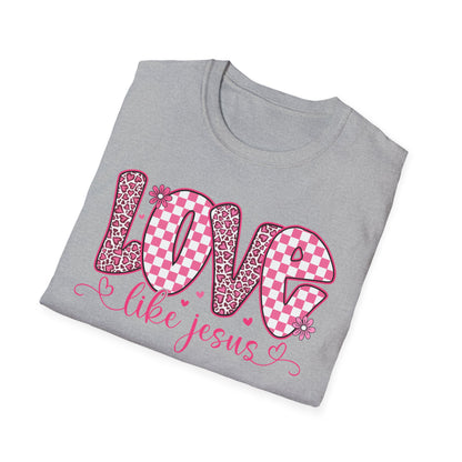 Love Like Jesus Shirt – Christian Valentine Tee for Women