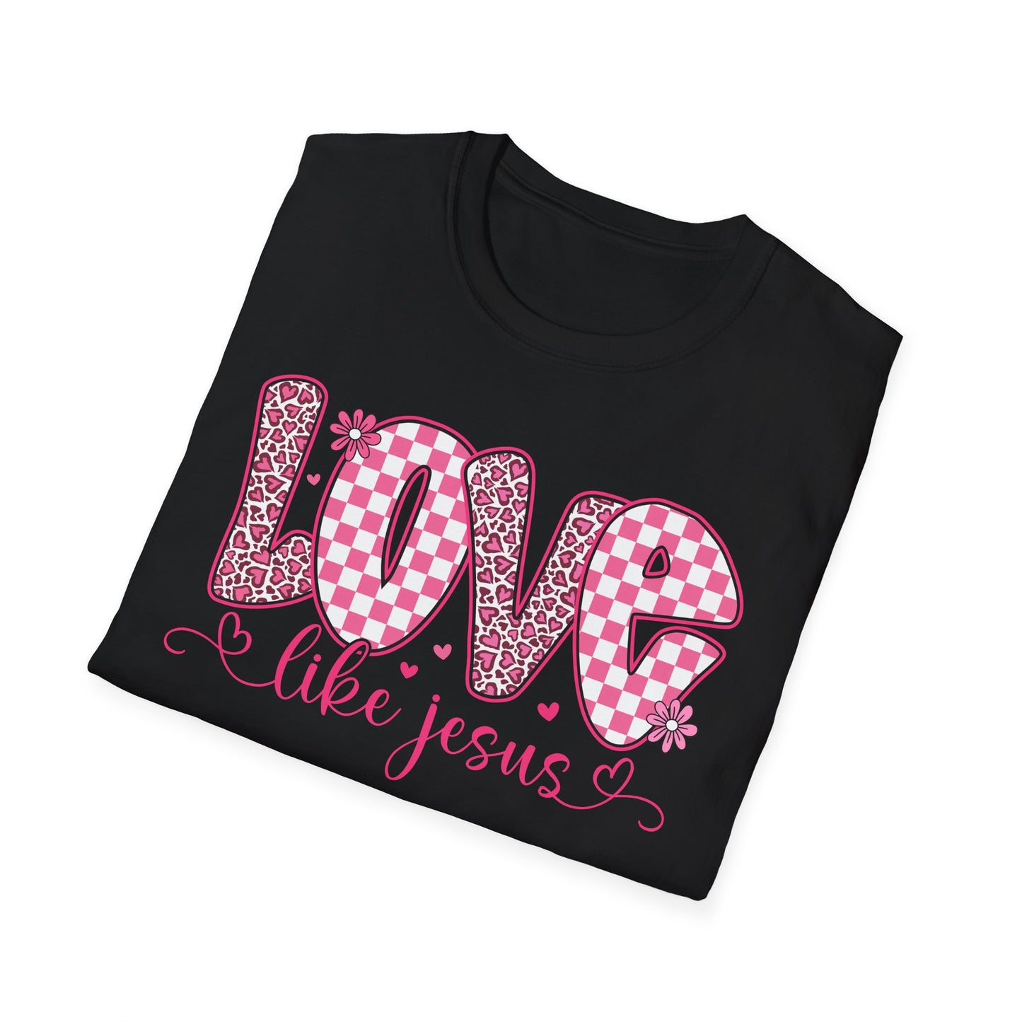 Love Like Jesus Shirt – Christian Valentine Tee for Women