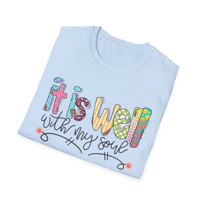 It Is Well With My Soul Shirt – Christian Faith Tee for Women