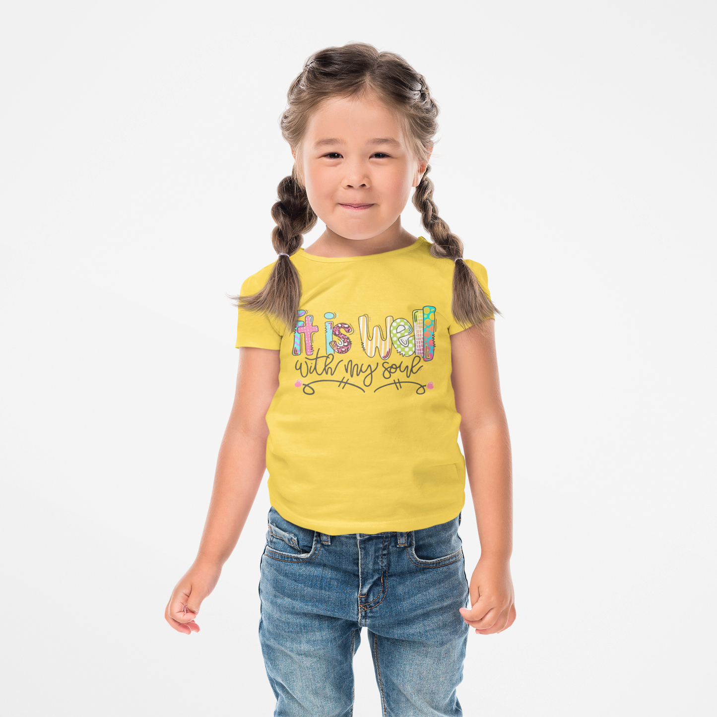 It Is Well With My Soul Kids Shirt – Christian Faith Tee