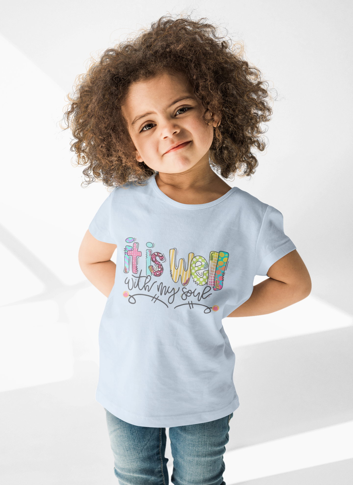 It Is Well With My Soul Kids Shirt – Christian Faith Tee
