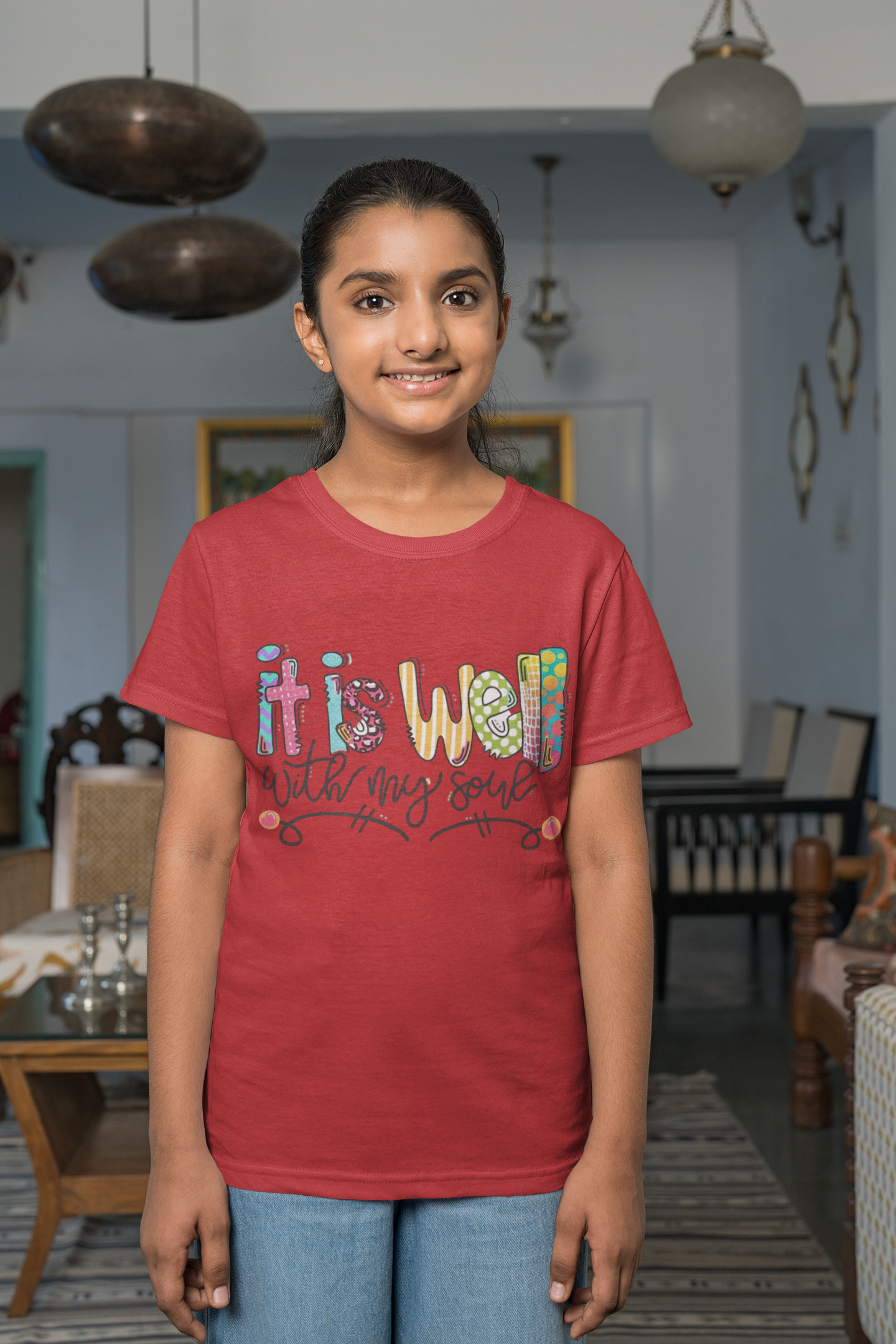 It Is Well With My Soul Kids Shirt – Christian Faith Tee