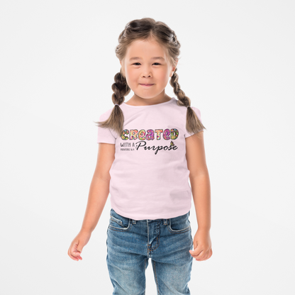 Created With a Purpose Kids Shirt – Proverbs 16:4 Christian Tee