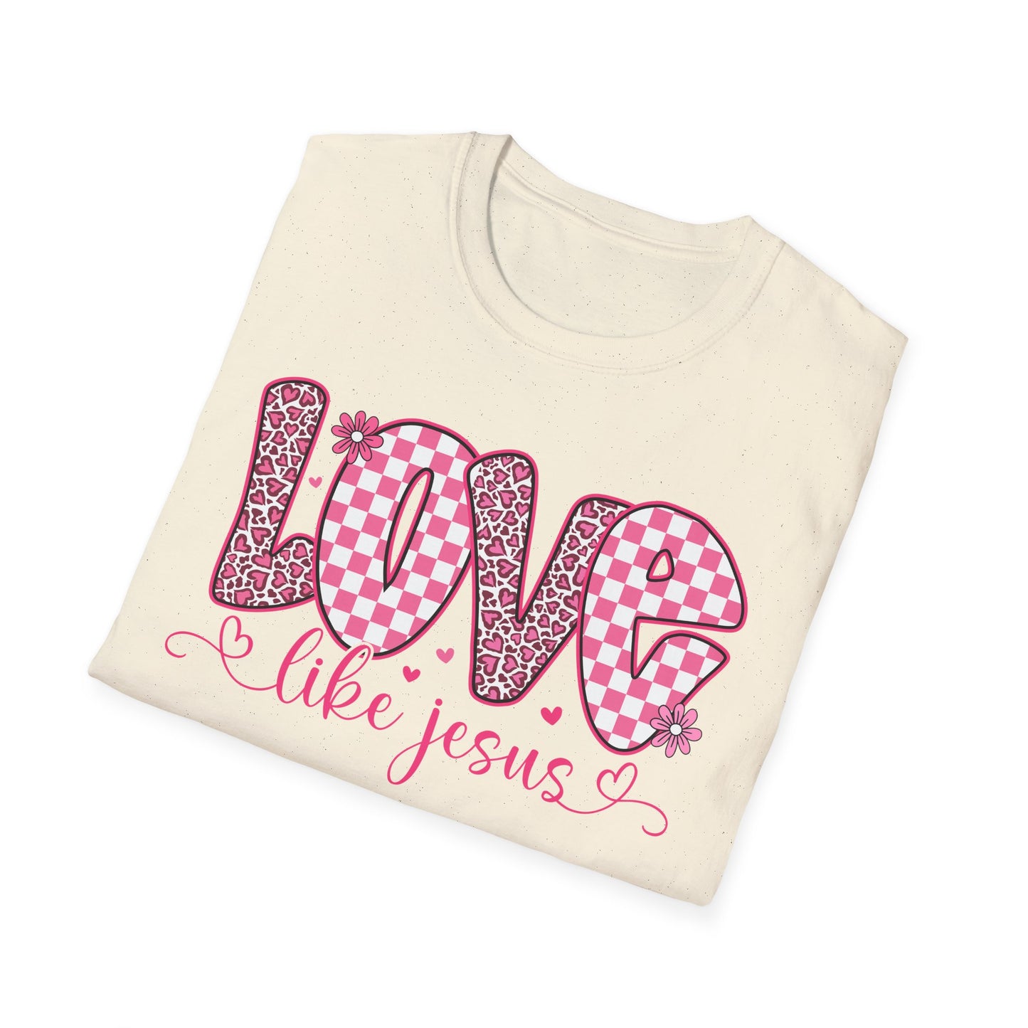Love Like Jesus Shirt – Christian Valentine Tee for Women