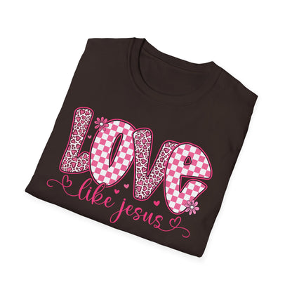Love Like Jesus Shirt – Christian Valentine Tee for Women