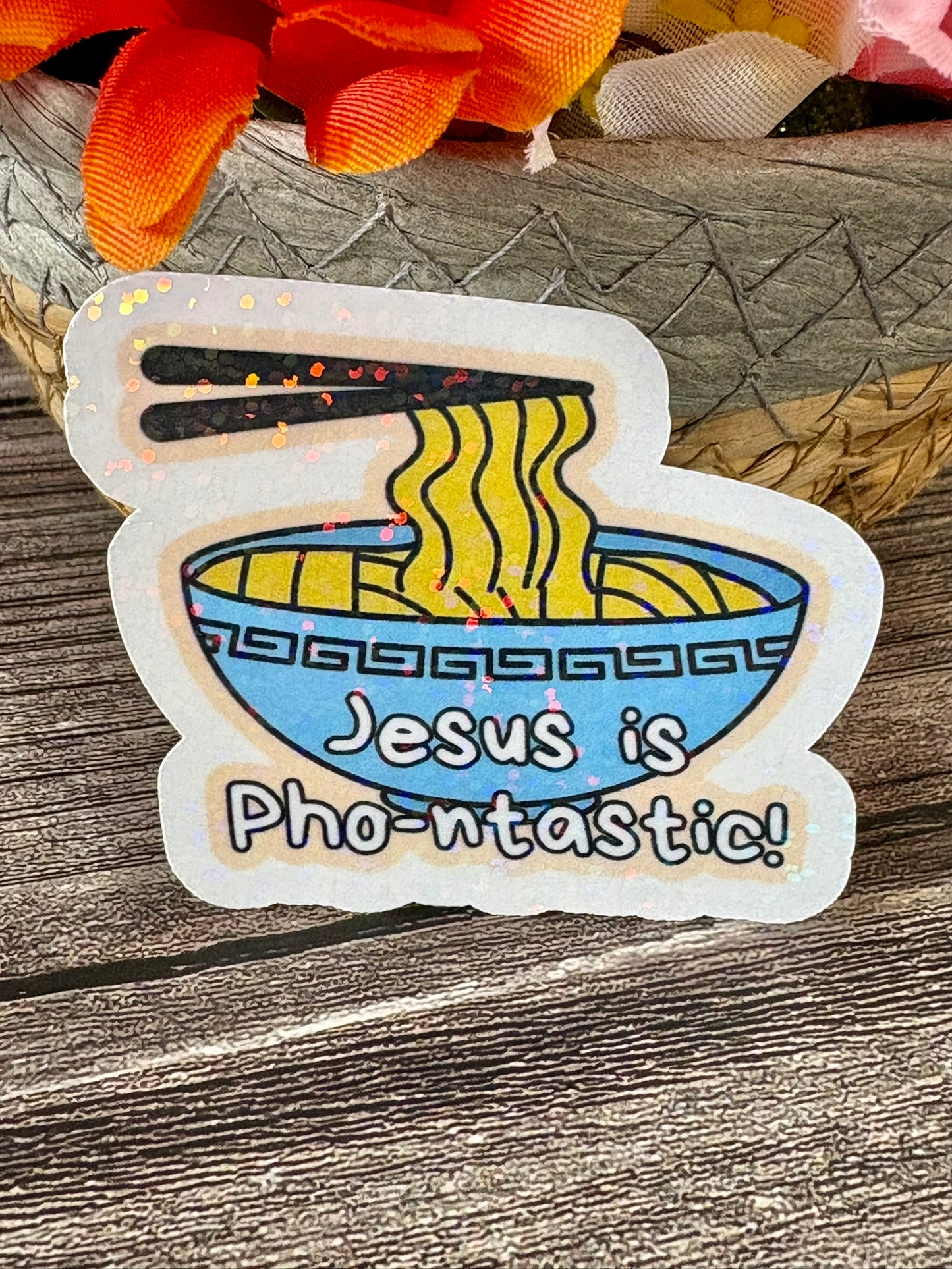 Funny Christian Pun Sticker Pack | Cute Faith Food Stickers | Bible Humor Stickers | Waterproof Christian Gift