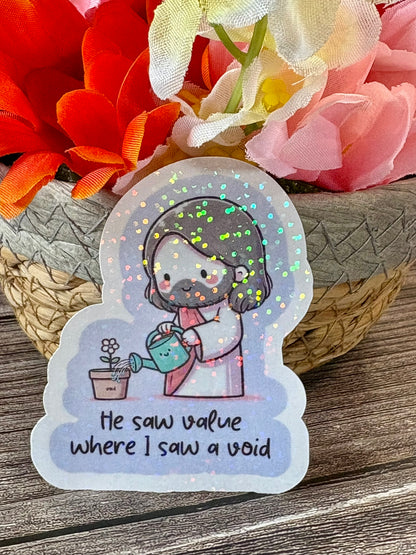 Christian Healing Sticker Pack | Redeemed & Restored Faith Stickers | Bible Encouragement Stickers | Christian Gift