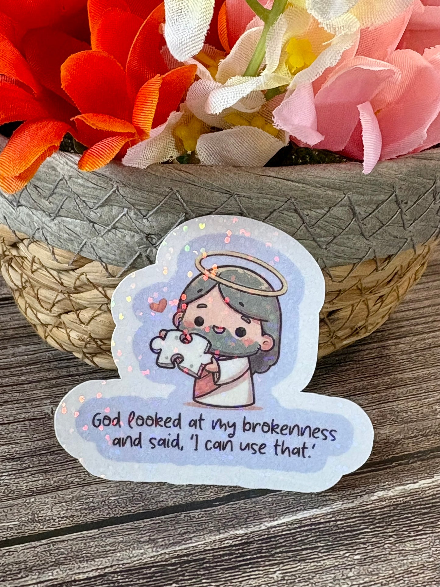 Christian Healing Sticker Pack | Redeemed & Restored Faith Stickers | Bible Encouragement Stickers | Christian Gift