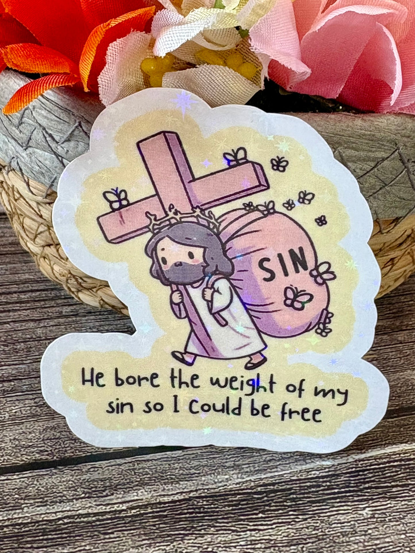 Christian Gospel Sticker Pack | Jesus Salvation Stickers | Redeemed Faith Stickers | Bible Quote Waterproof Stickers