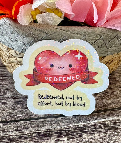 Christian Gospel Sticker Pack | Jesus Salvation Stickers | Redeemed Faith Stickers | Bible Quote Waterproof Stickers