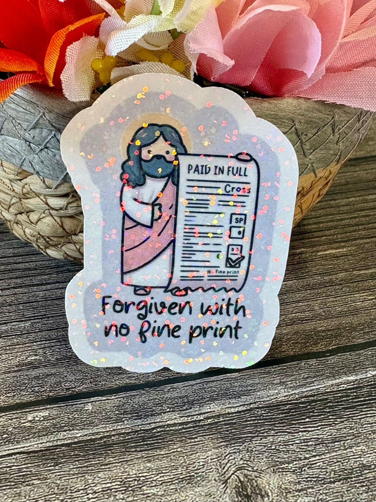 Christian Sticker Pack | Loved & Redeemed Faith Stickers | Bible Encouragement Stickers | Waterproof Christian Gift