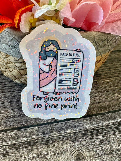 Christian Sticker Pack | Loved & Redeemed Faith Stickers | Bible Encouragement Stickers | Waterproof Christian Gift