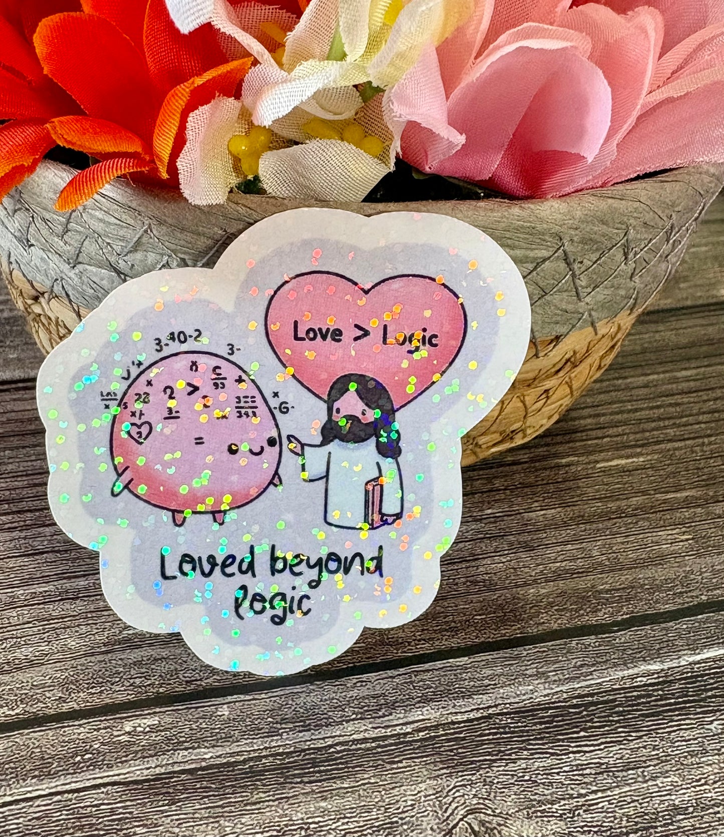 Christian Sticker Pack | Loved & Redeemed Faith Stickers | Bible Encouragement Stickers | Waterproof Christian Gift