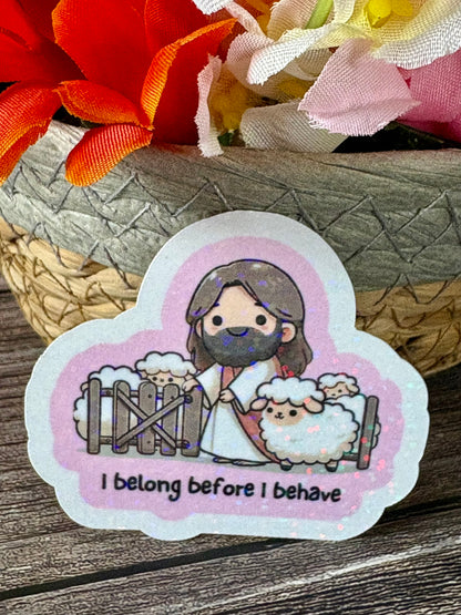 Christian Jesus Sticker Pack | Cute Faith Stickers | Waterproof Inspirational Christian Gift