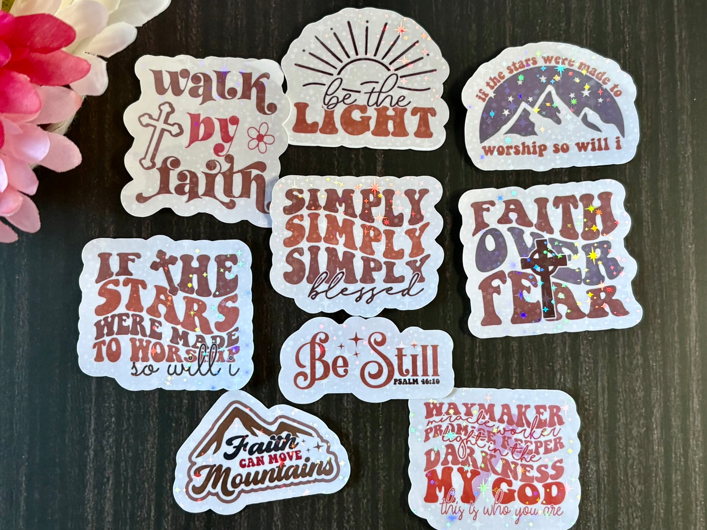 BOHO Sticker Pack | Christian Faith Stickers | Inspirational Scripture Stickers | Waterproof Aesthetic Christian Gift