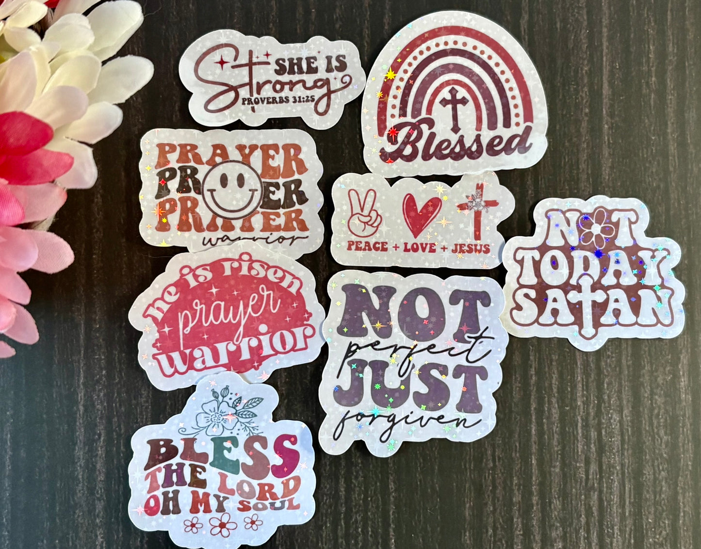 BOHO Sticker Pack | Christian Faith Stickers | Inspirational Scripture Stickers | Waterproof Aesthetic Christian Gift