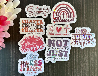 BOHO Sticker Pack | Christian Faith Stickers | Inspirational Scripture Stickers | Waterproof Aesthetic Christian Gift